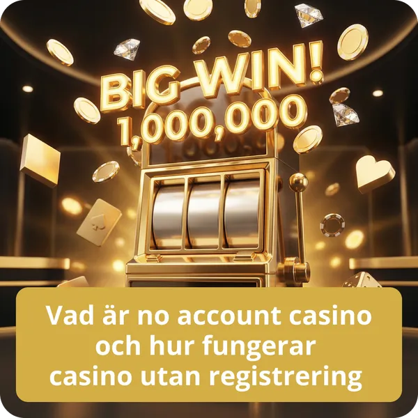 Vad är no account casino och hur fungerar casino utan registrering